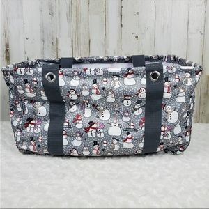 Thirty One Snowman Medium Utility Tote